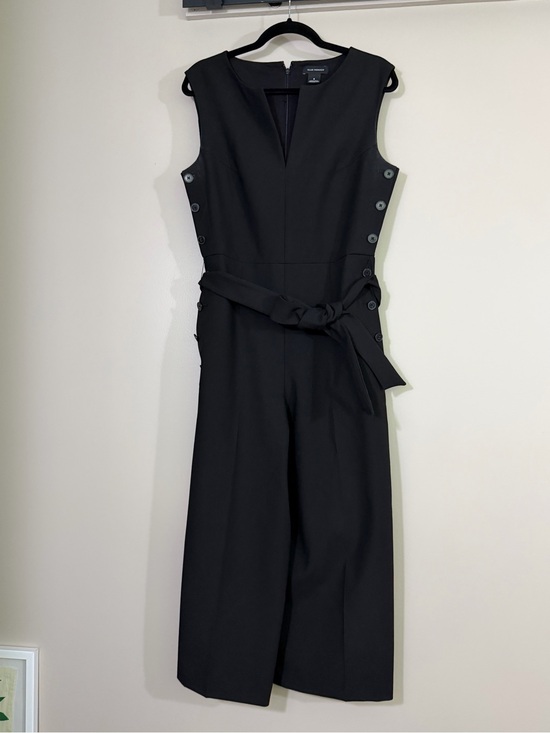 Club Monaco Pants - CLUB MONACO Sleeveless Black Belted Jumpsuit, sz 8